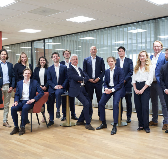 Work team standing together