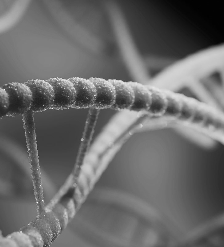 Orphan diseases – close up of DNA strand