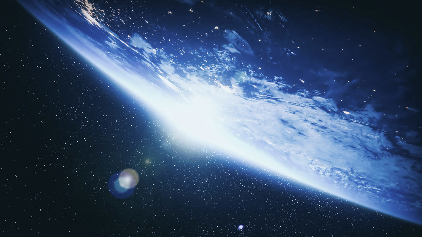 Image of a planet in space