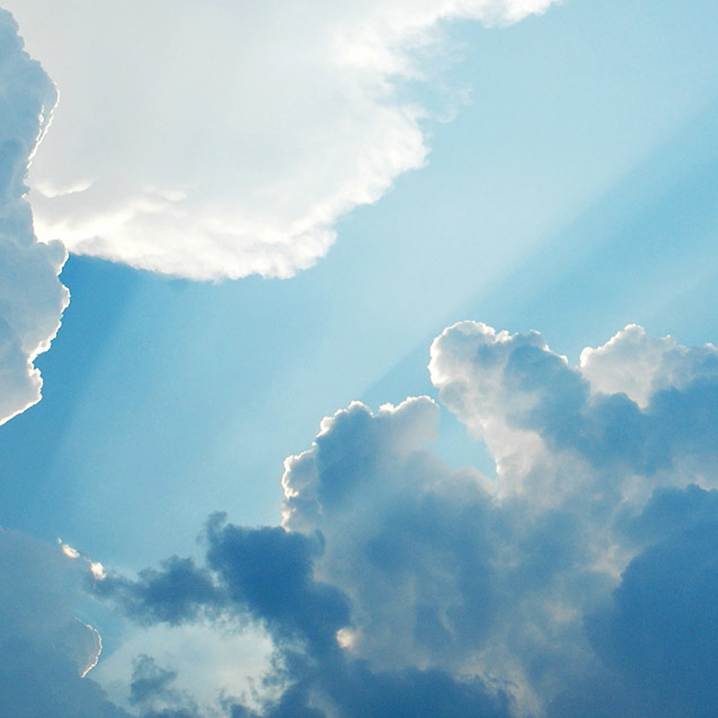 Blue sky with white clouds